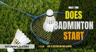 Badminton Games: What Time Do They Start?