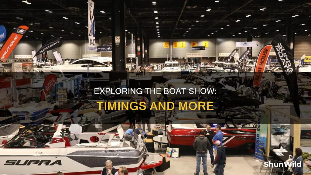 what time does boat show open