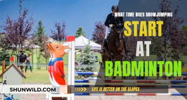 Showjumping Start Times at Badminton: When to Watch