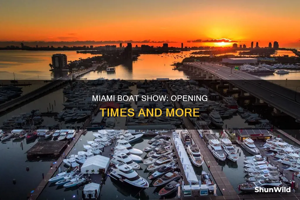 what time does the miami boat show open