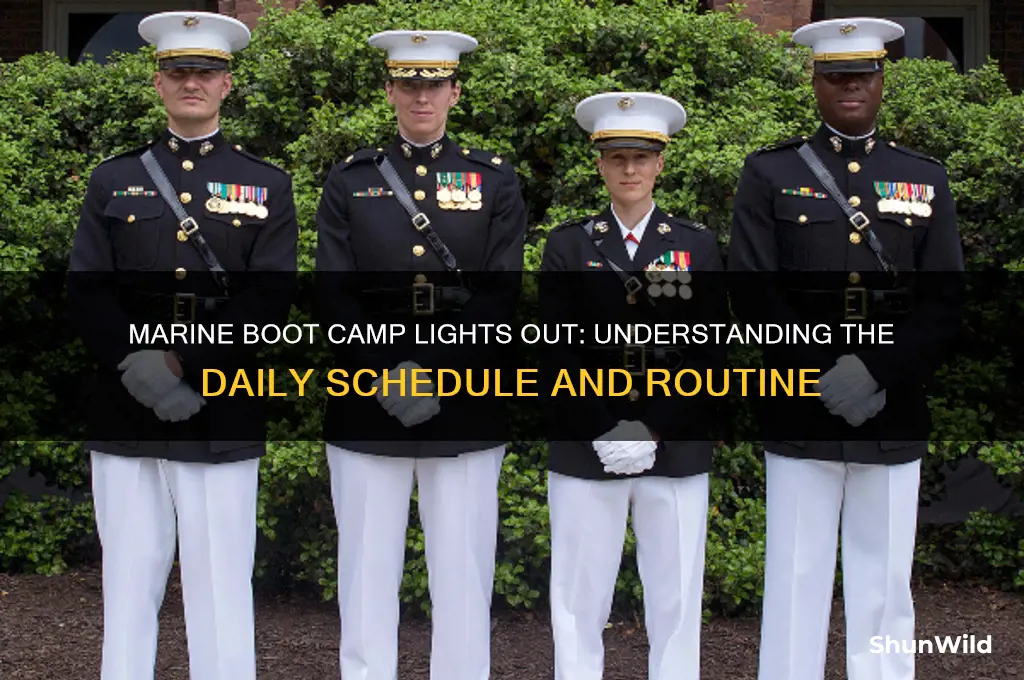 what time is lights out in marine boot camp