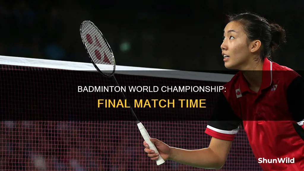 what time is the badminton final