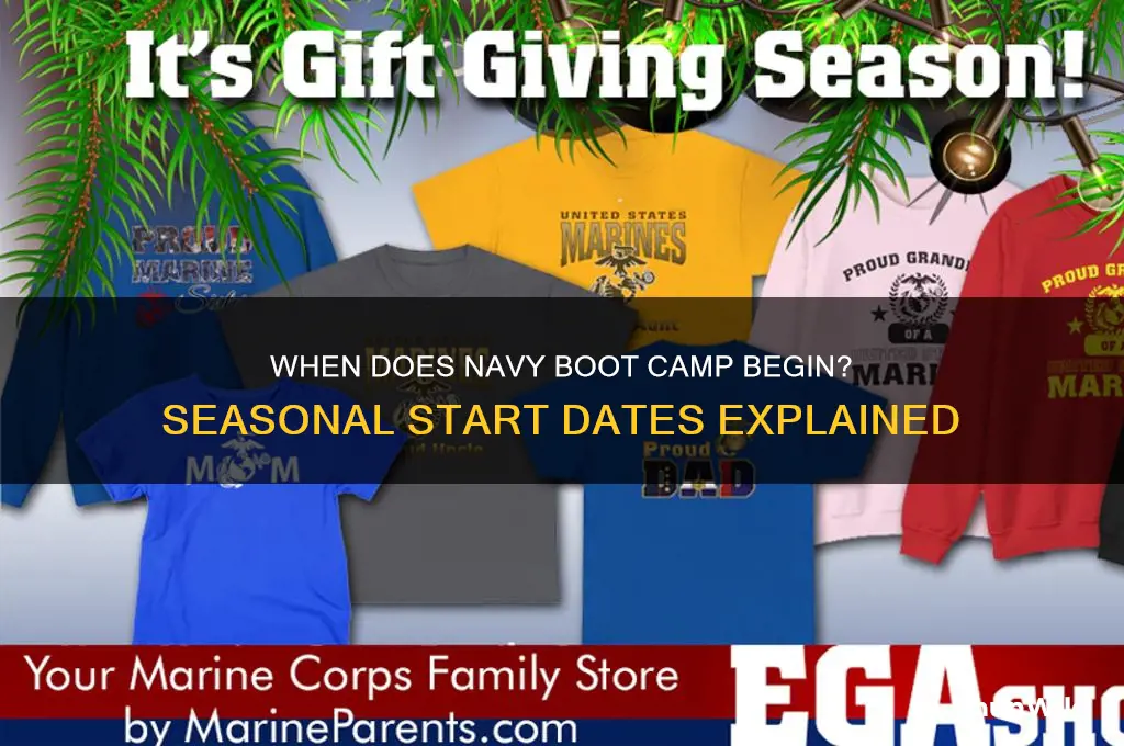 what time of the year does navy boot camp start