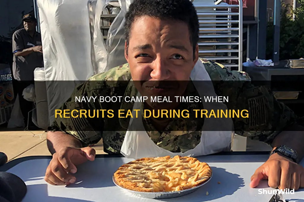 what time to eat at navy boot camp