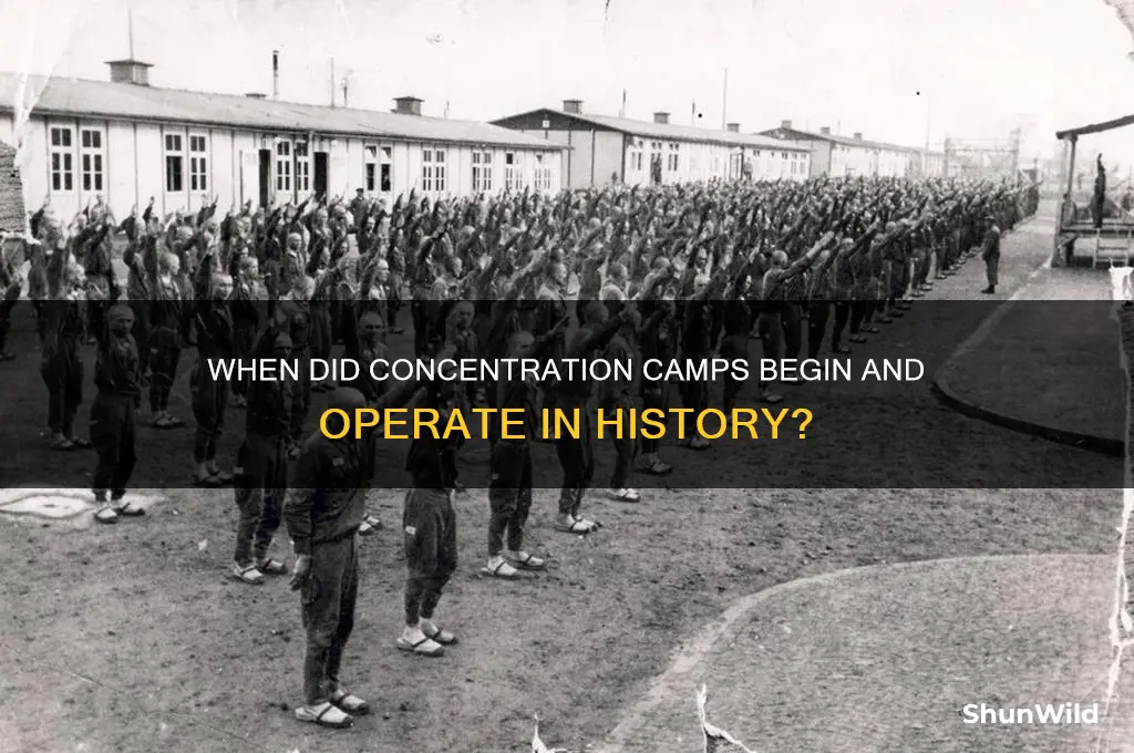 what time were concentration camps