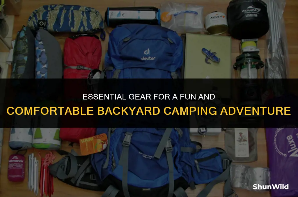 what to bring backyard camping