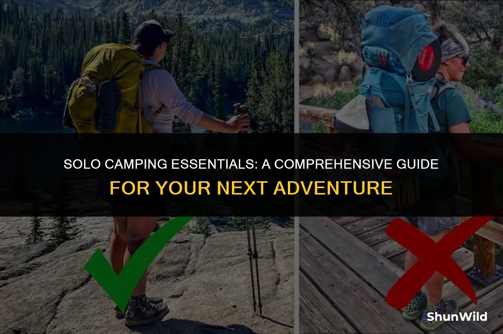 what to bring camping alone