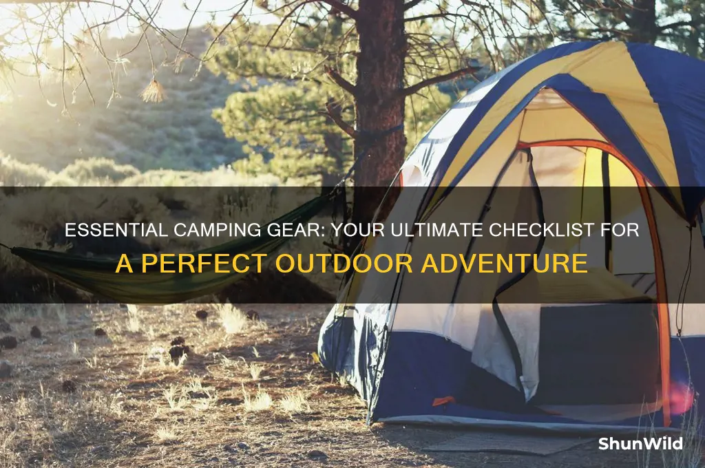 what to bring camping checklist