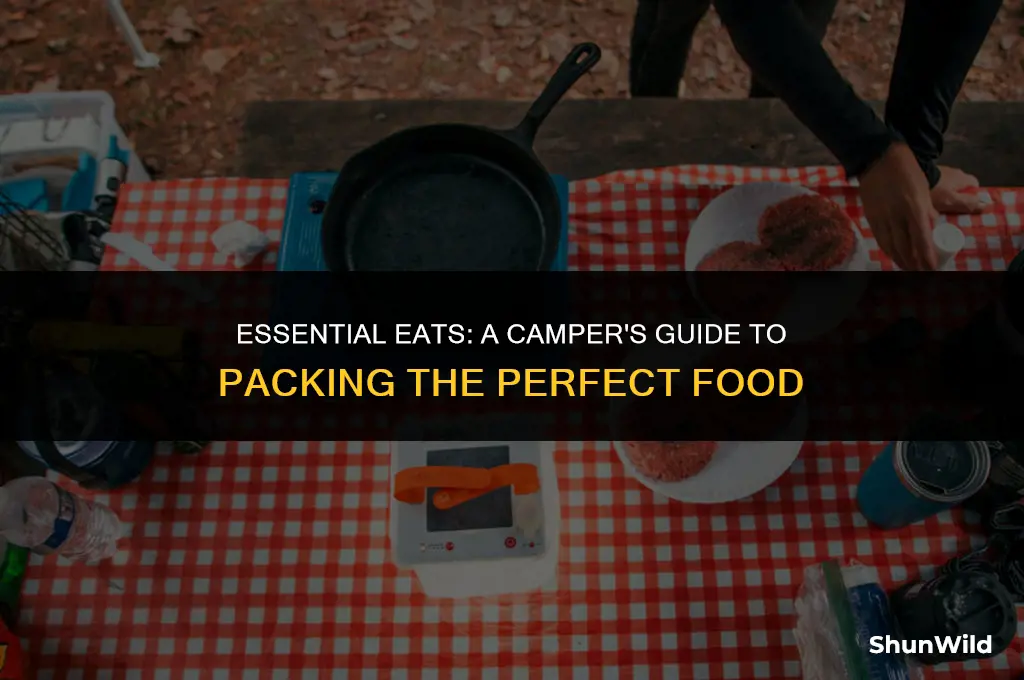 what to bring camping food