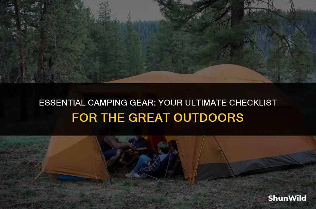 what to bring camping gearlist