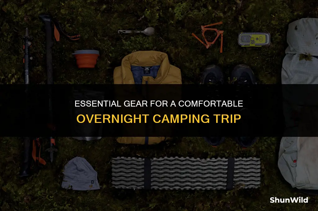 what to bring camping overnight