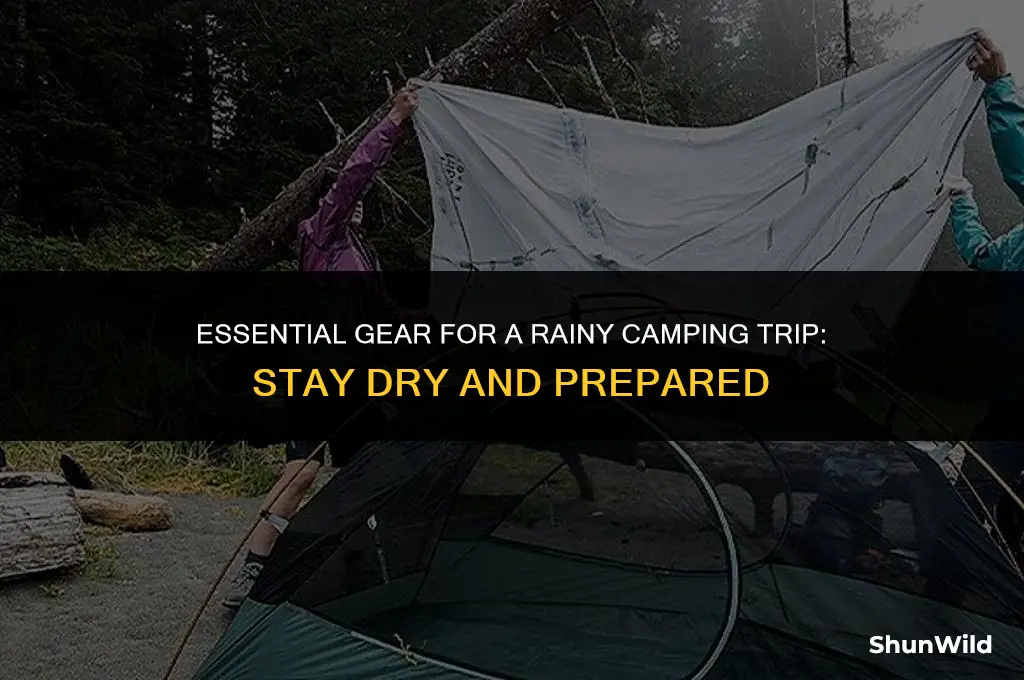 what to bring camping rain