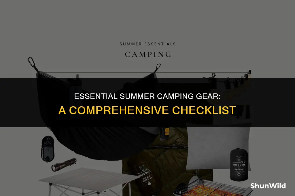 what to bring camping summer
