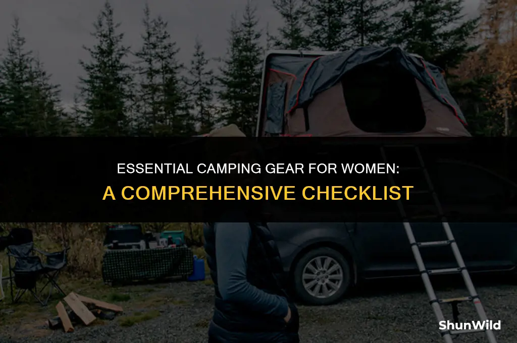 what to bring camping woman