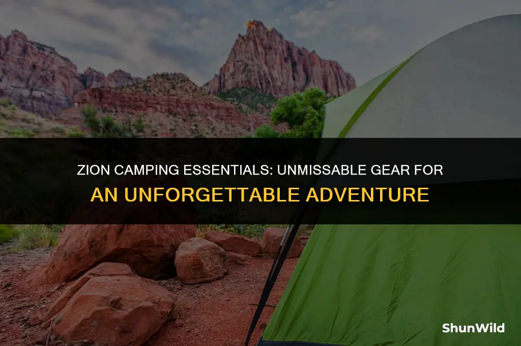 what to bring camping zion