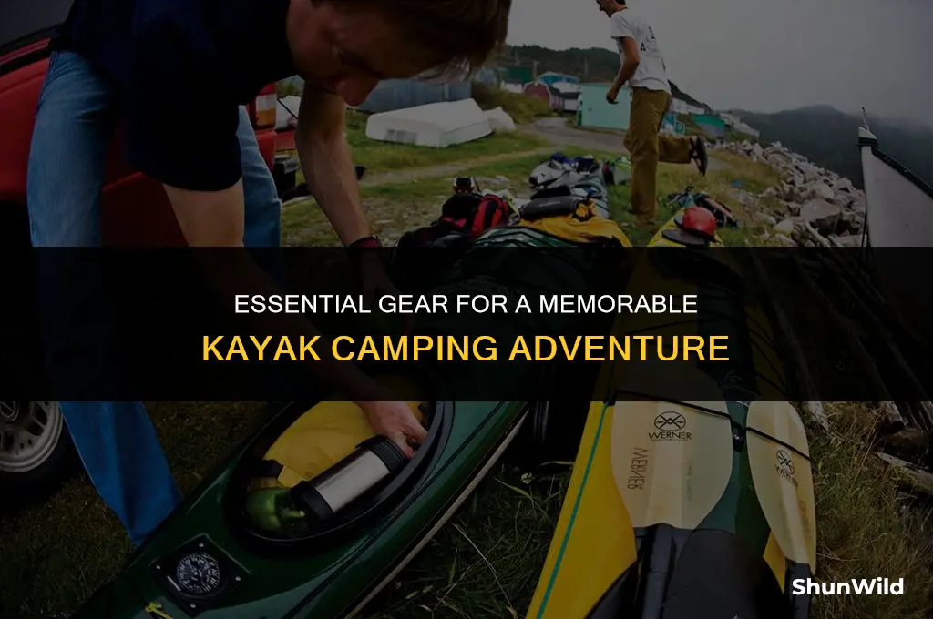 what to bring kayak camping