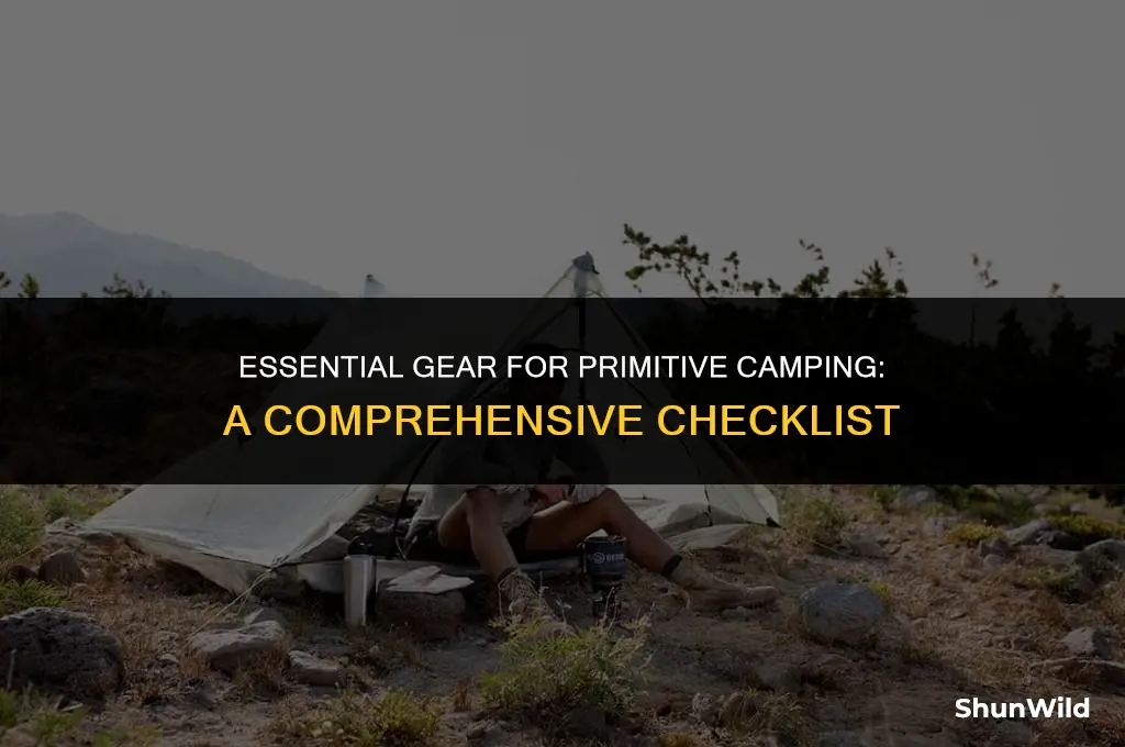 what to bring primitive camping