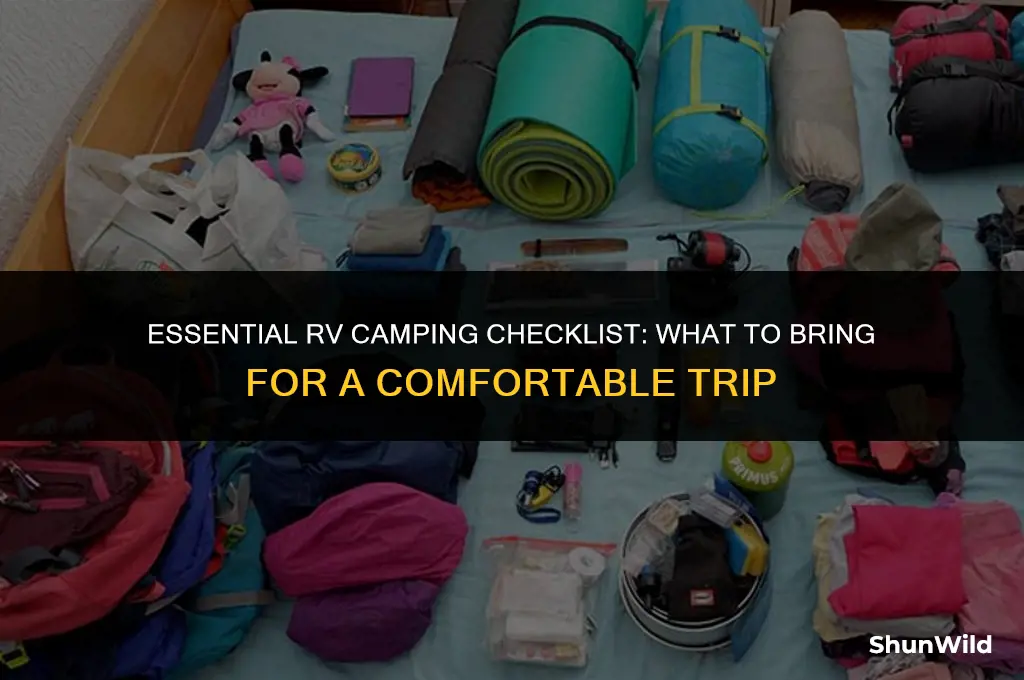 what to bring rv camping