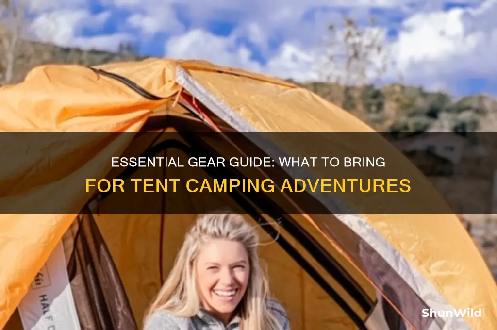 what to bring tent camping