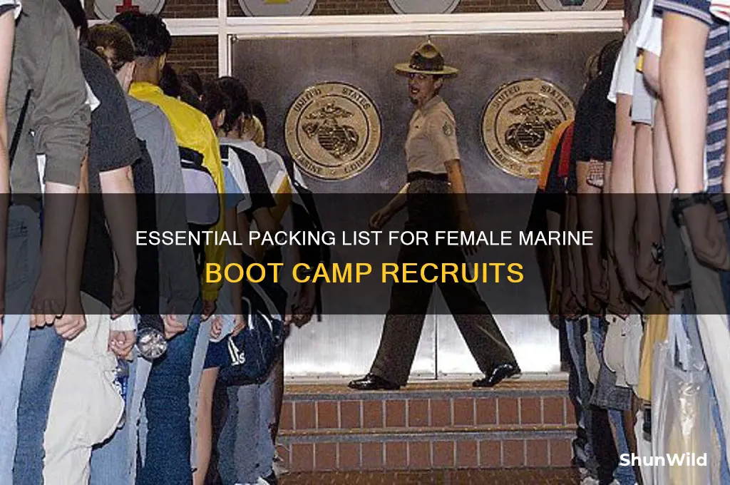 what to bring to boot camp marines female