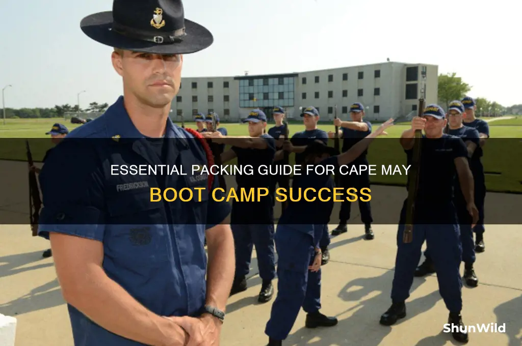 what to bring to cape may boot camp
