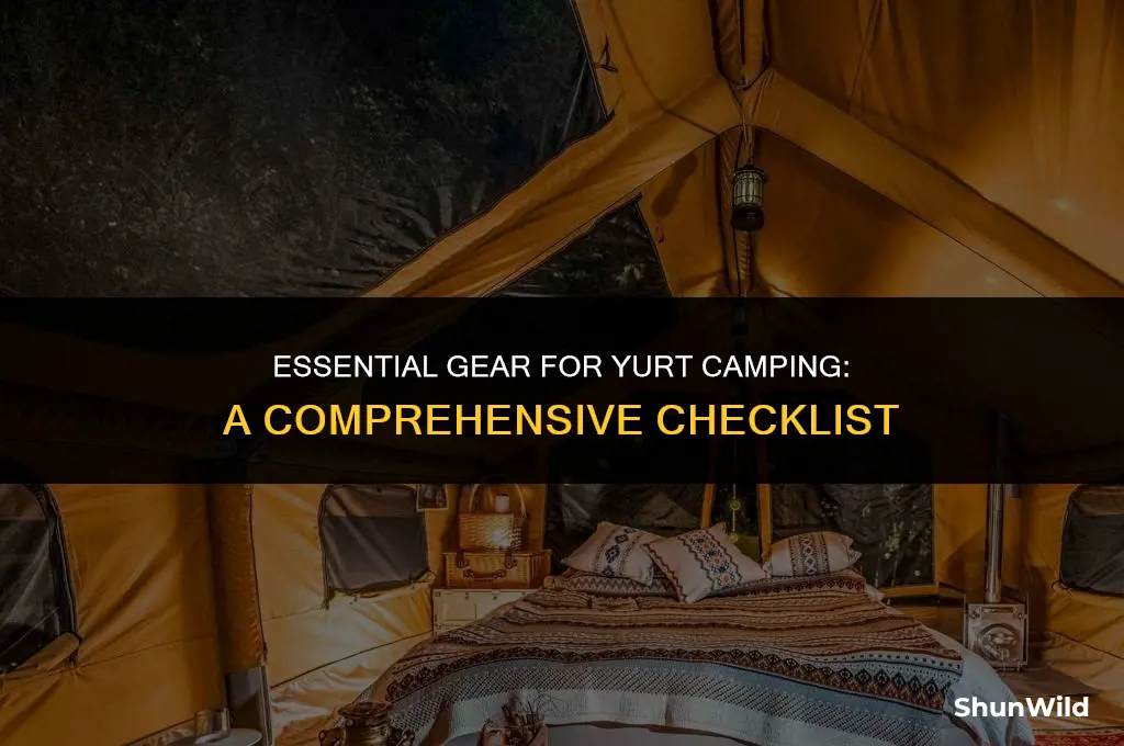 what to bring yurt camping