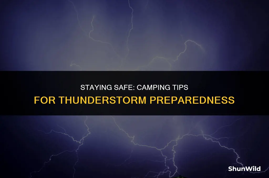 what to do camping thunderstorm