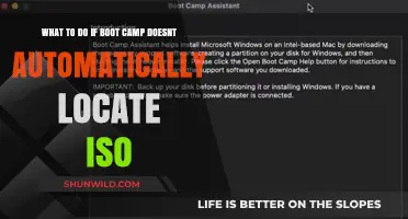 Troubleshooting Boot Camp: Solutions When ISO Files Aren't Automatically Detected
