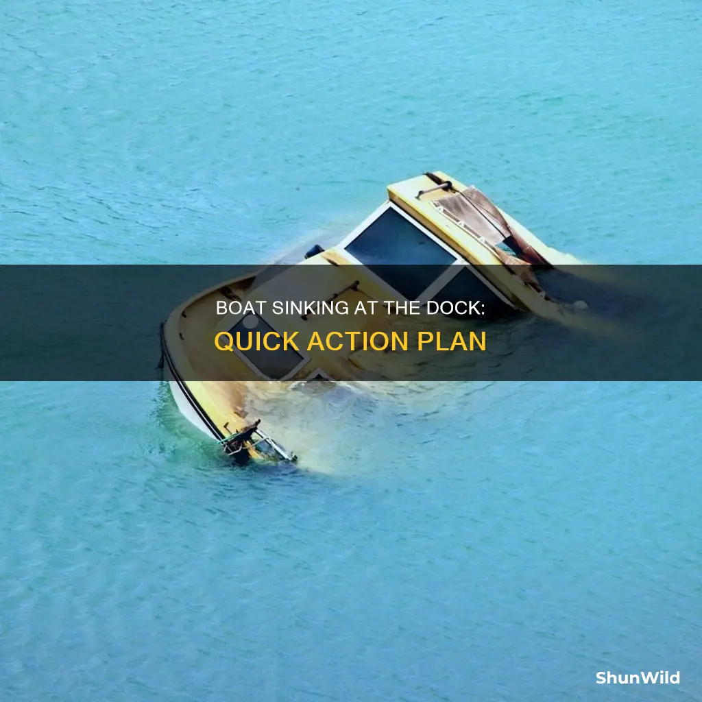 what to do if your boat sinks at the dock