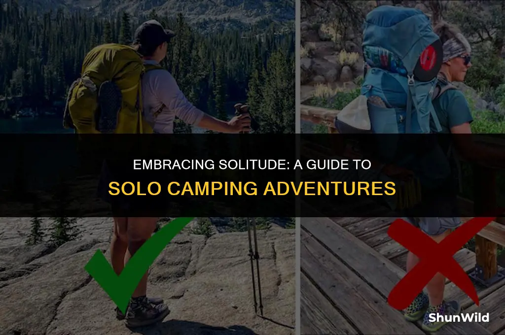 what to do solo camping