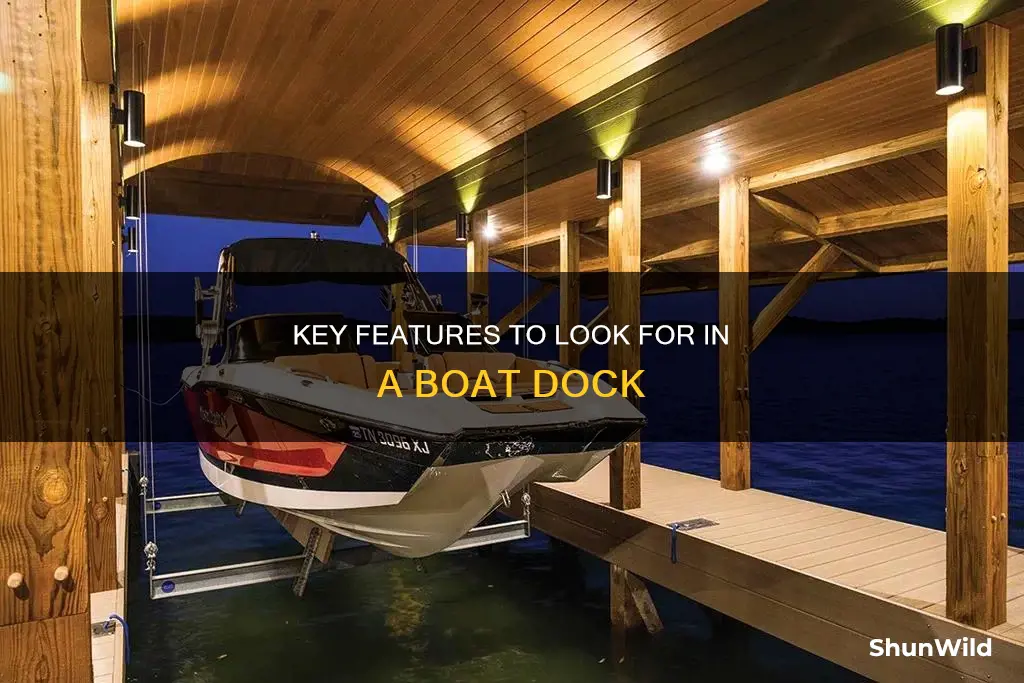 what to look for in a boat dock