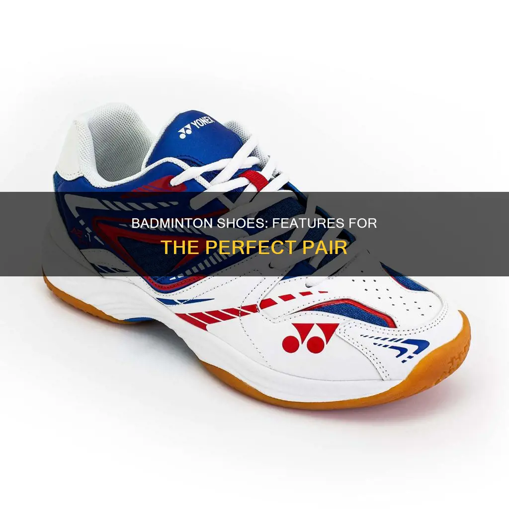 what to look for in badminton shoes