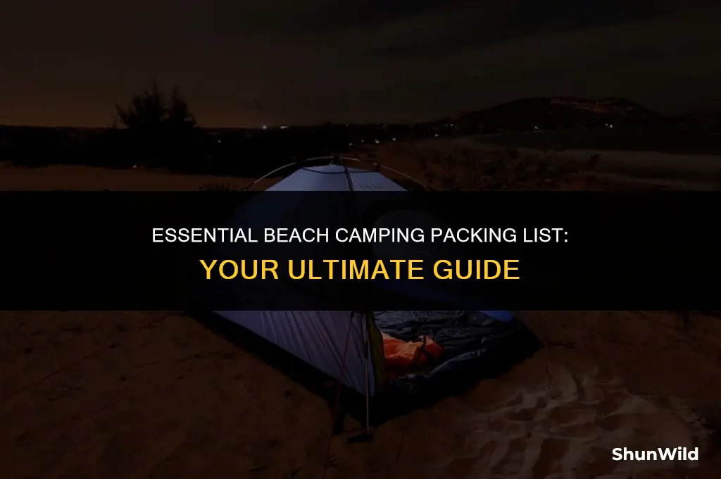 what to pack beach camping