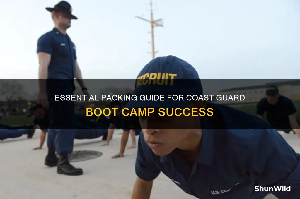 what to pack for coast guard boot camp