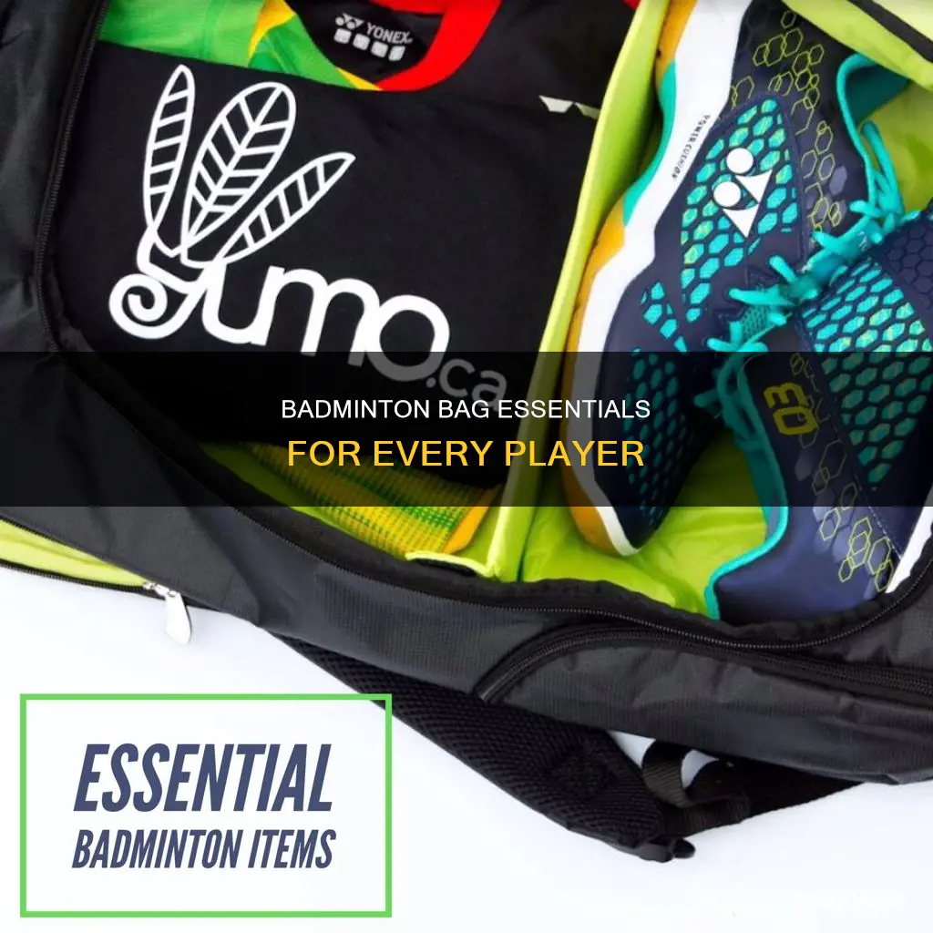 what to put in a badminton bag