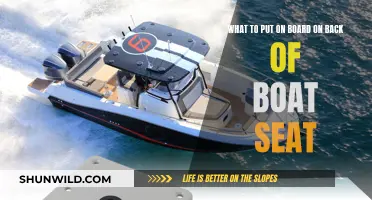 Essential Items for Your Boat's Back Seat Board