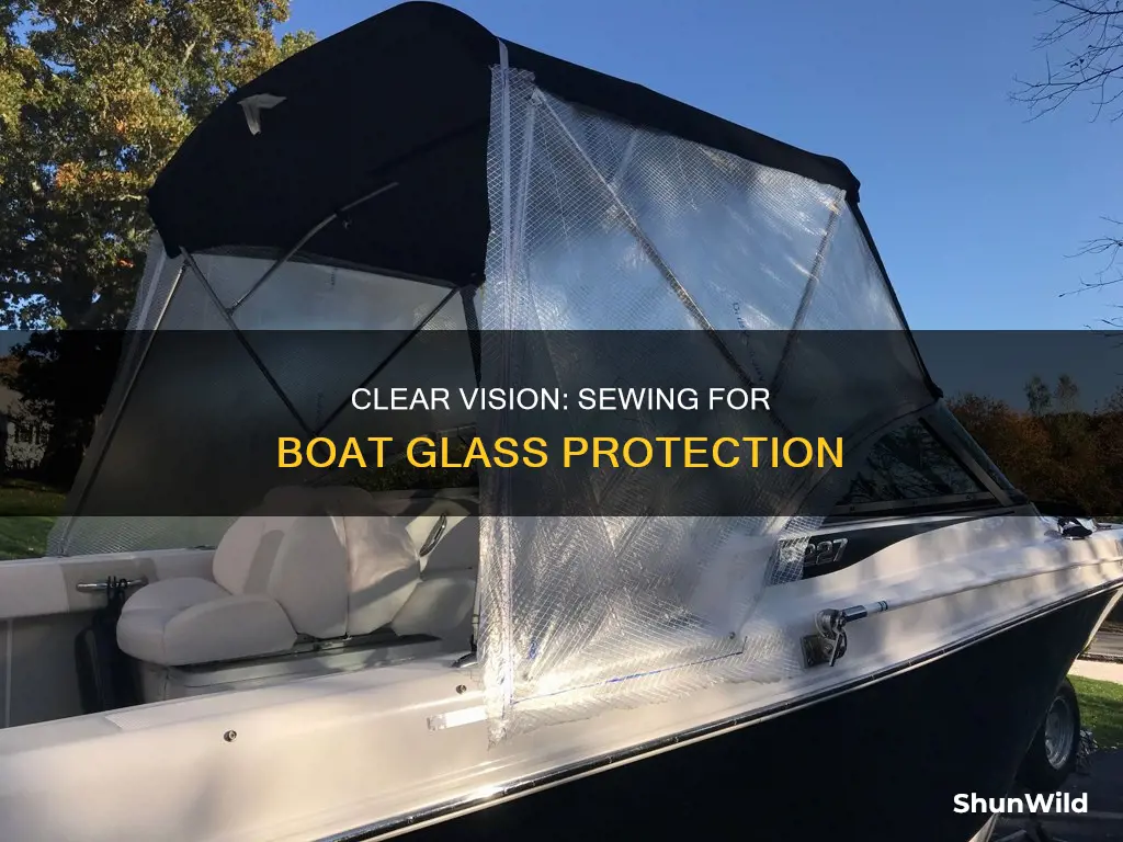 what to put on boat glass while sewing