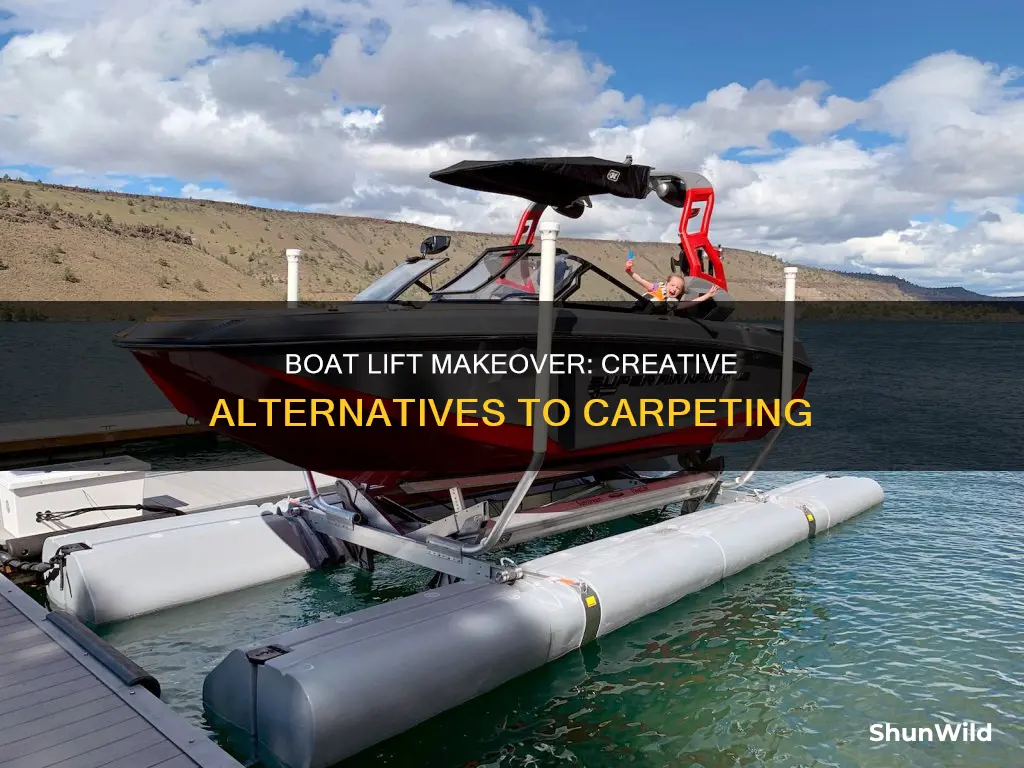 what to put on boat lift besides carpet