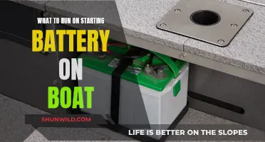 Boat Battery Basics: What to Run on Your Starting Battery