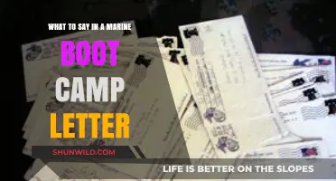 Crafting Encouraging Words: What to Say in a Marine Boot Camp Letter