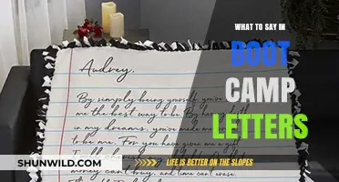 Crafting Encouraging Boot Camp Letters: Words to Inspire and Uplift Recruits
