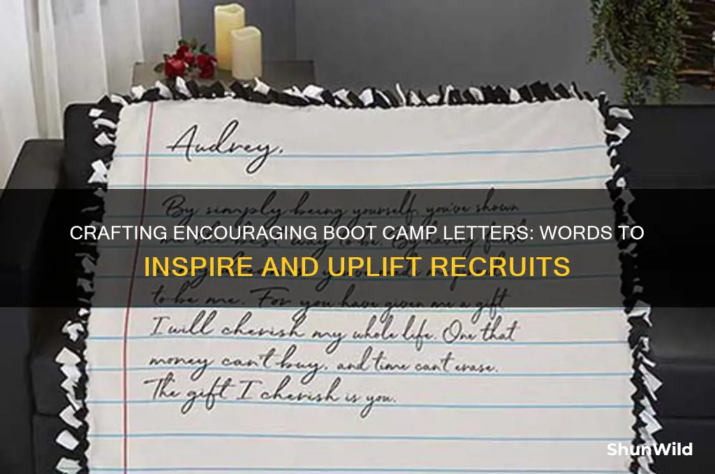 what to say in boot camp letters