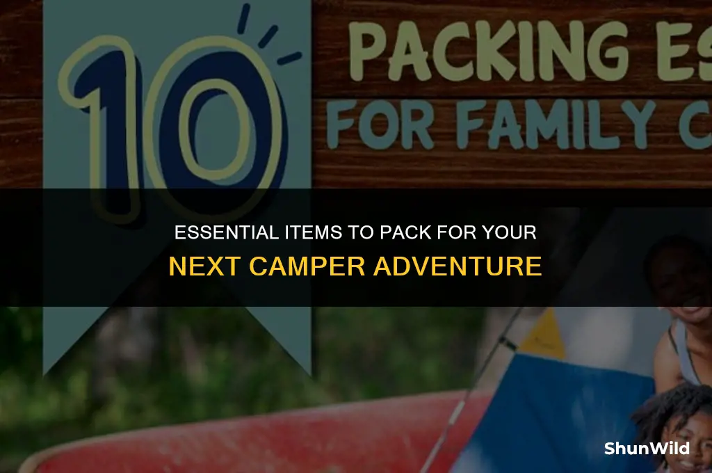 what to stock camper with