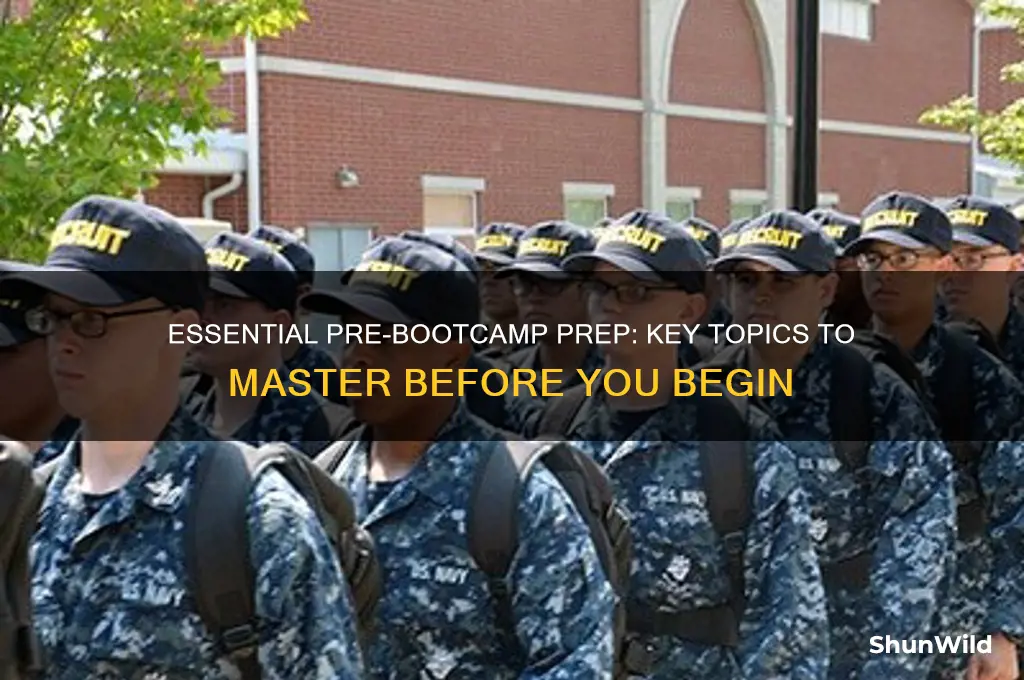 what to study prior to boot camp