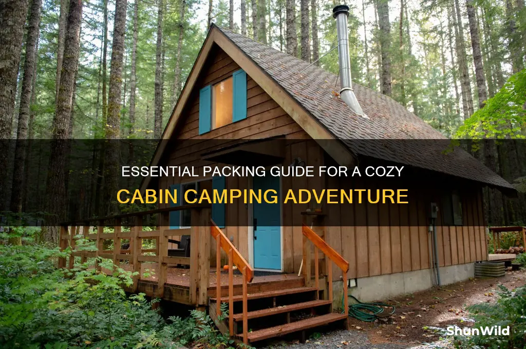 what to take cabin camping