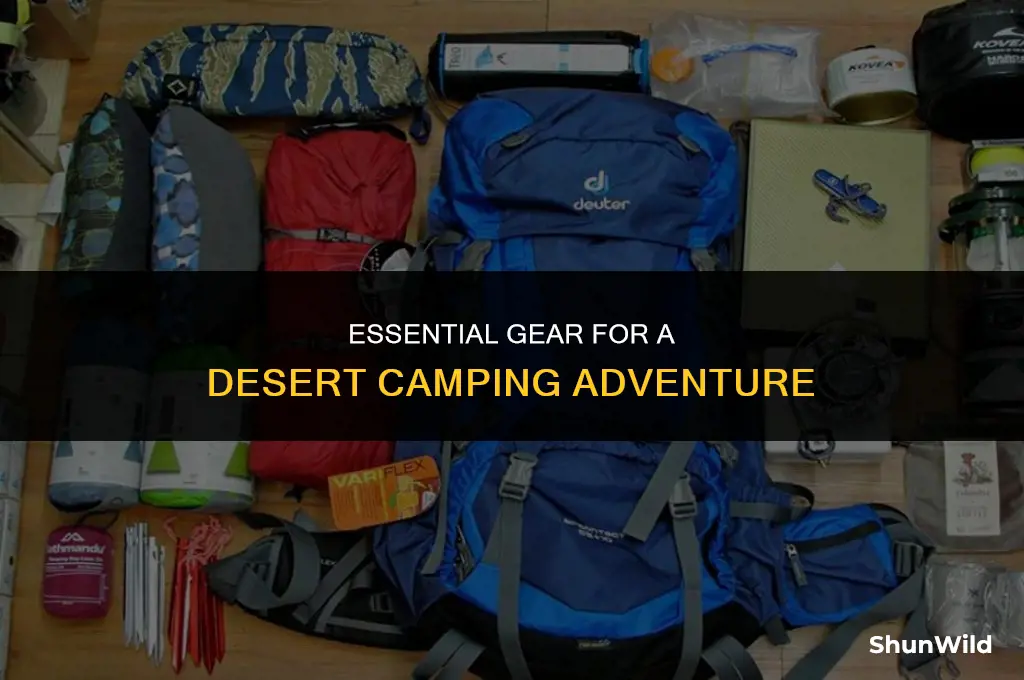 what to take desert camping