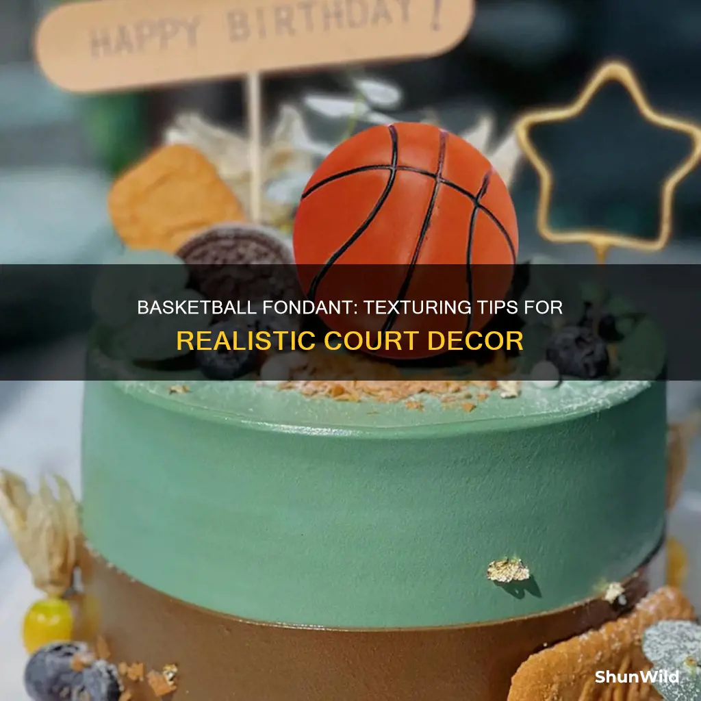 what to use for basketball texture for fondant