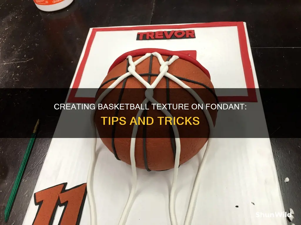 what to use for basketball texture for fondant