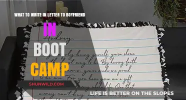 Heartfelt Words: Crafting a Loving Letter to Your Boyfriend in Boot Camp
