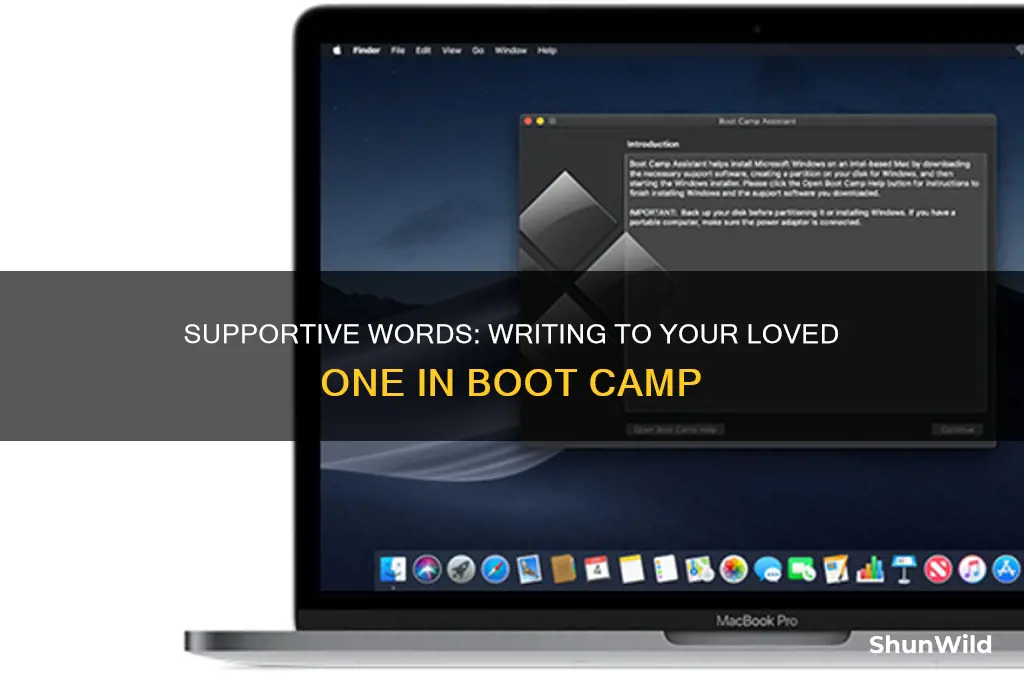 what to write to a loved one in boot camp